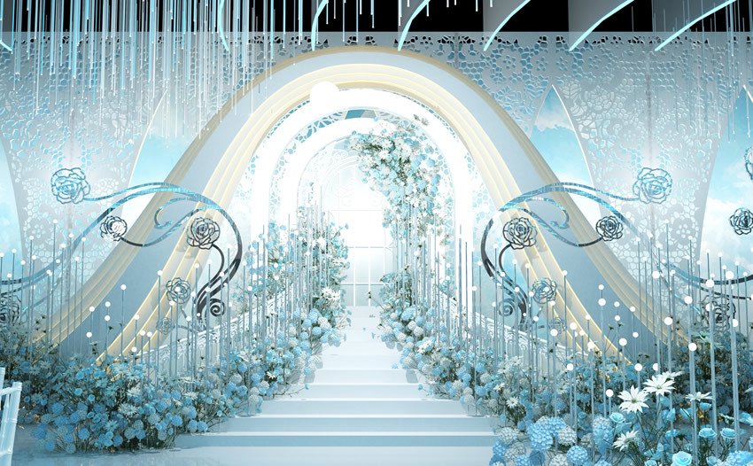 西安釡香烙馍村水晶厅效果展示